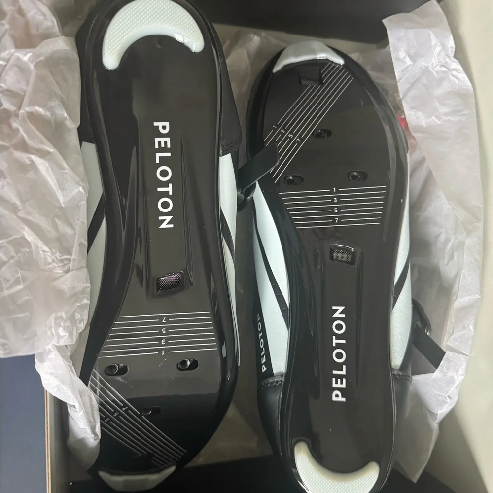 Peloton Black and Red Athletic Shoes - New with Tags. Still in Box - Picture 2 of 3